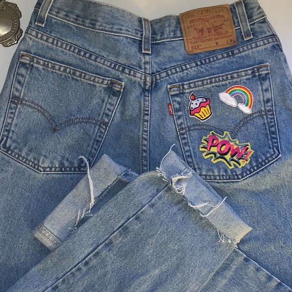 NEVER WORN Custom Embroidered Vintage Levi’s Jeans (slim fit, tapered leg) - Picture 7 of 7